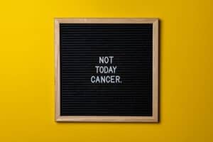 Tablica z napisem "nie dziś raku"