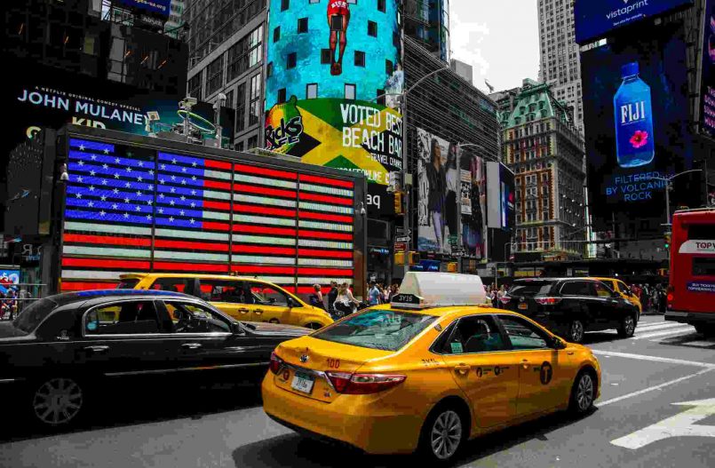 Taksówka na Time Square