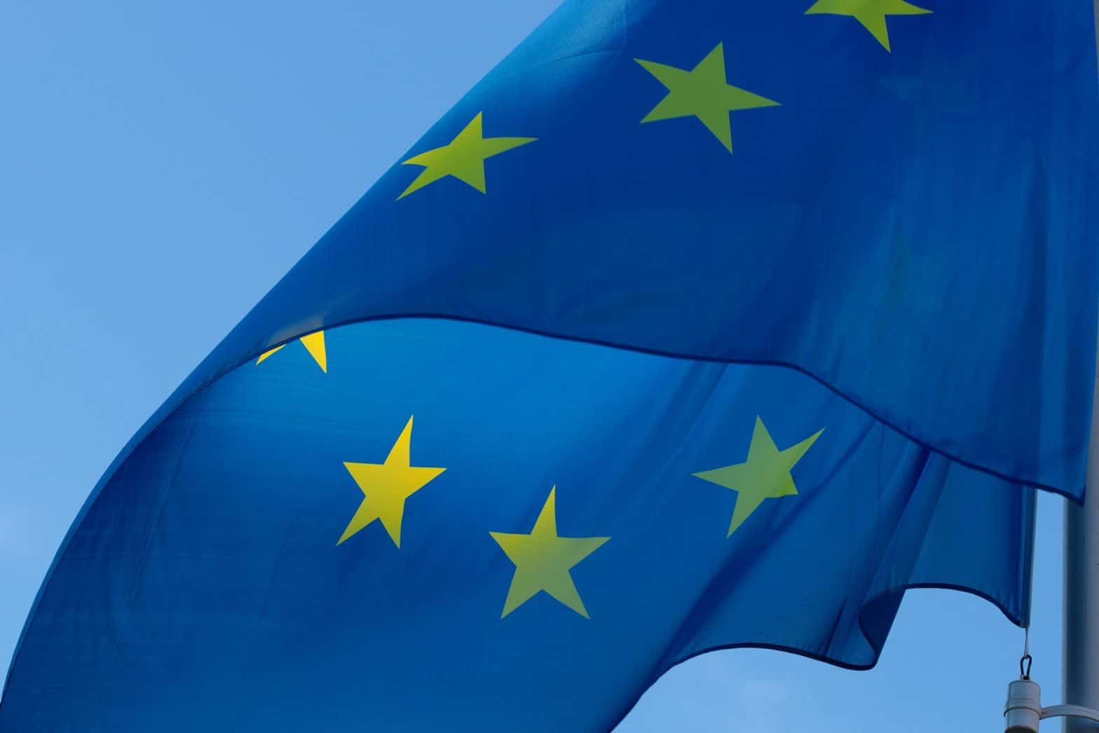 Błękitna flaga unii europejskiej