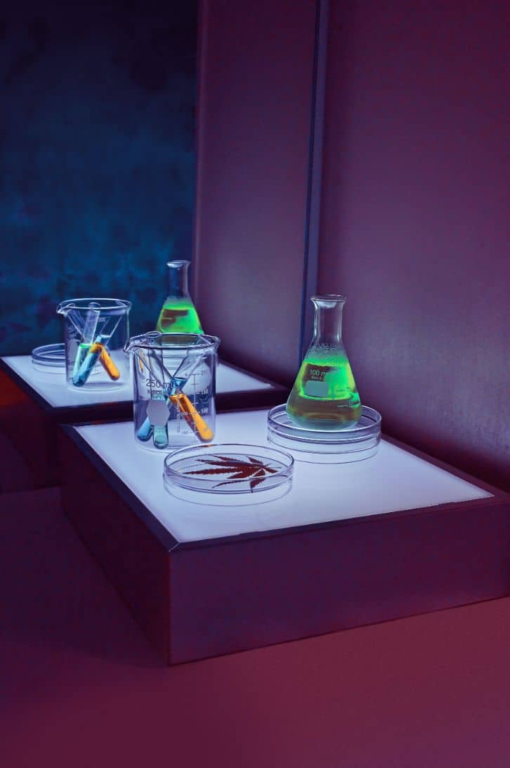 Laboratorium i szklane naczynia